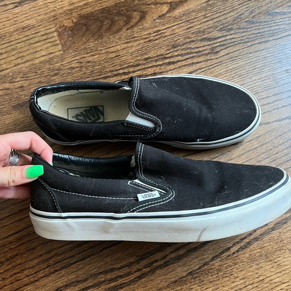 Black Slide On Vans
